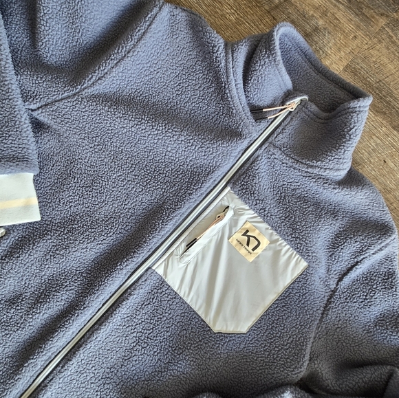Kari Traa Rothe Blue Sail Fleece Full Zip Jacket Sz Large - Picture 3 of 9